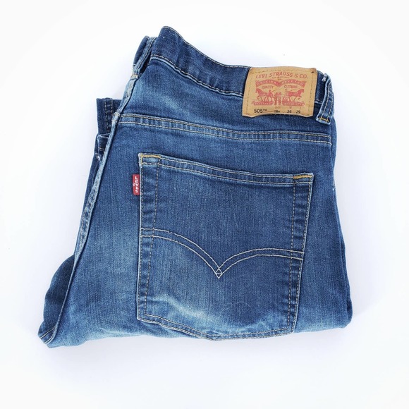 Levi's Other - Levi's 505 Regular Fit Straight Leg Denim Jean 18H